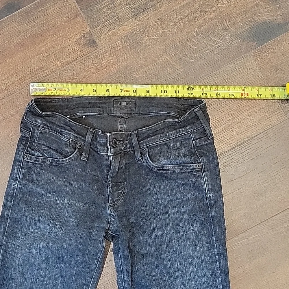 Agolde. Dark distressed  skinny denim jeans 26